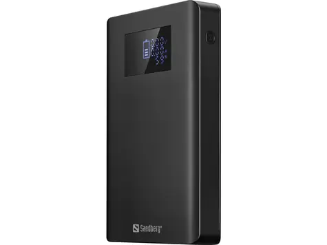 Sandberg Laptop Powerbank 20000mAh černá / 1x USB-A + 1x USB-C + 2x DC / PD100W 