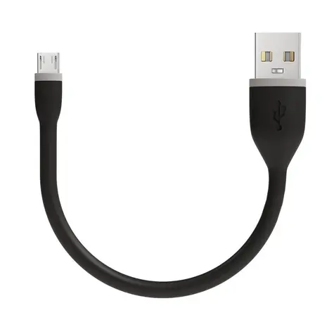 Satechi Flexible kabel USB - microUSB 0.15m černá