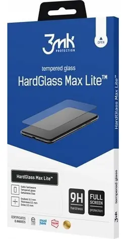 3mk HardGlass Max Lite ochranné sklo pro Xiaomi Redmi Note 14 PRO/14 PRO+ 5G Black