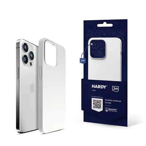 3mk Hardy Silicone MagCase zadní kryt pro Apple iPhone 15 Pro Silver-White
