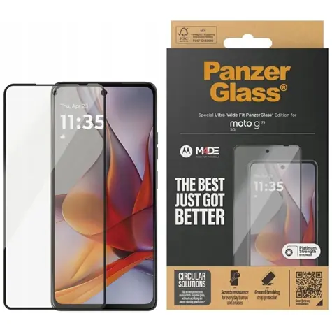 PanzerGlass Tvrzené sklo UWF pro Motorola Moto G75 5G černá