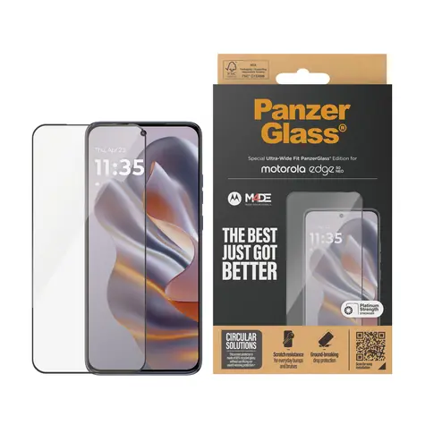 PanzerGlass Tvrzené sklo UWF pro Motorola Edge 50 Neo černá
