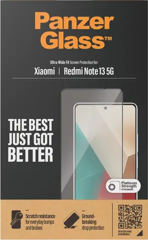 PanzerGlass Tvrzené sklo UWF pro Xiaomi Redmi Note 13 černá
