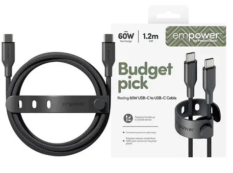 PanzerGlass empower 60W USB-C to USB-C Cable USB 2.0 1.2M černá