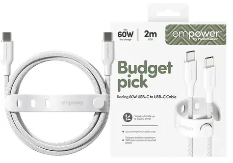 PanzerGlass empower 60W USB-C to USB-C Cable USB 2.0 2M bílá