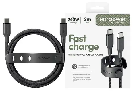 PanzerGlass empower 240W USB-C to USB-C Cable USB 2.0 2M černá