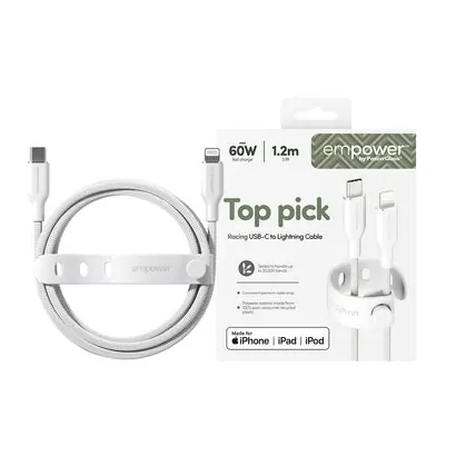 PanzerGlass empower 60W USB-C to Lightning USB 2.0 1.2m  bílá