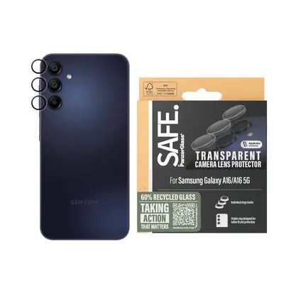 PanzerGlass Safe Rings Lens Protector pro Samsung Galaxy A16/A16 5G čirá