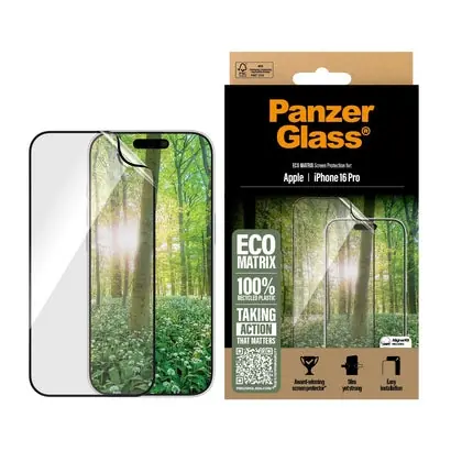 PanzerGlass Eco Matrix Ultra-Wide Fit pro Apple iPhone 16 Pro