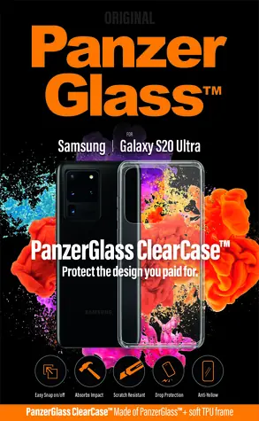 PanzerGlass Pouzdro ClearCase pro Samsung Galaxy S20 Ultra transparentní