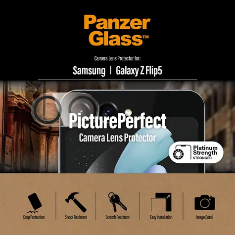 PanzerGlass Ochranný kryt objektivu PicturePerfect pro Samsung Galaxy Z Flip5 černá