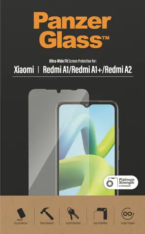 PanzerGlass Tvrzené sklo UWF pro Xiaomi Redmi A2 černá