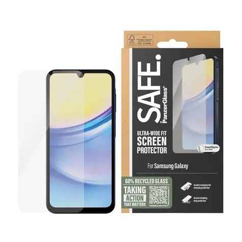 PanzerGlass Safe Ultra-Wide Fit pro Samsung Galaxy A16/A16 5G