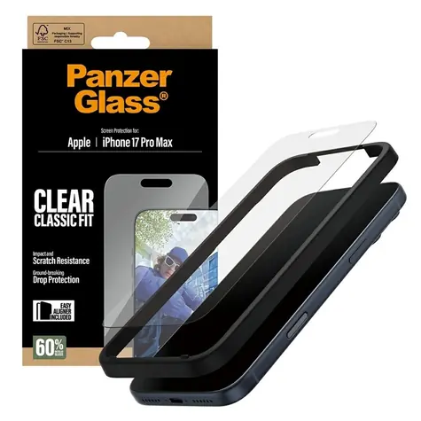 PanzerGlass Classic Fit EasyAligner Tempered Glass pro iPhone 17 Pro Max