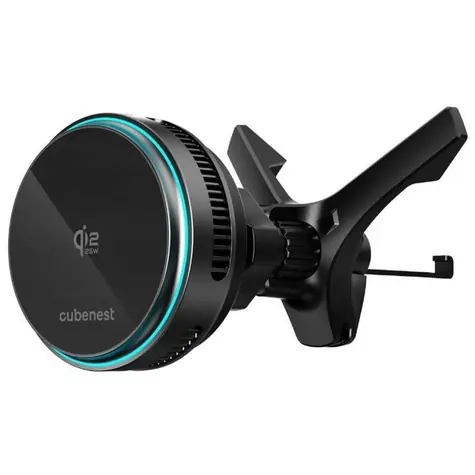CubeNest Qi2-25W Magnetic Wireless car cooling charger SQ1C2  / Qi2.2 Chladící magnetická bezdrátová nabíječka do auta