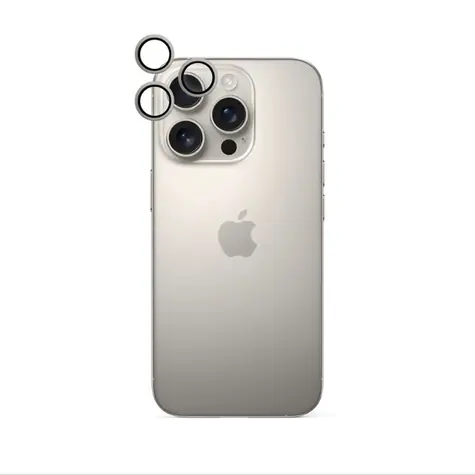 Epico Aluminium Lens Protector ochranná čočka pro Apple iPhone 16 Pro/16 Pro Max - přírodní titan