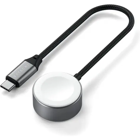 Satechi USB-C Magnetický rychlonabíjecí kabel pro Apple Watch šedá / 5W