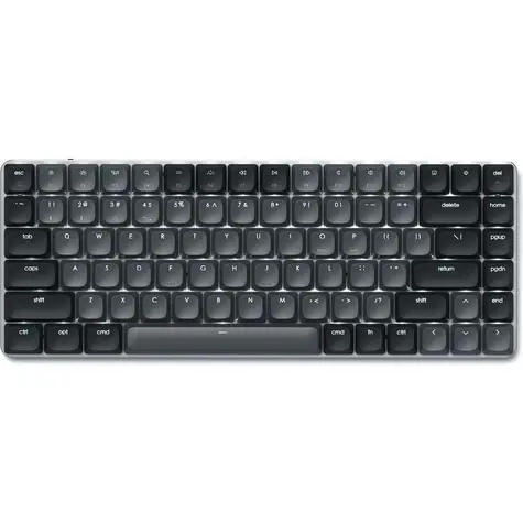 Satechi SM1 Slim šedo-černá / bezdrátová klávesnice / mechanická / Bluetooth / USB-C / podsvícená / US layout