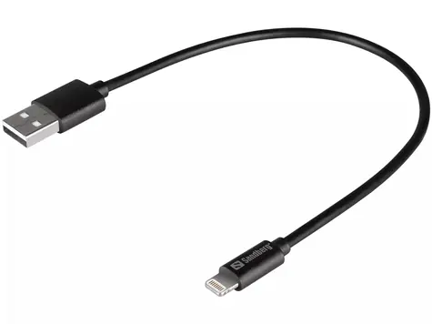 Sandberg USB>Lightning MFI 0.2m černá / nabíjecí kabel USB-C na Lightning