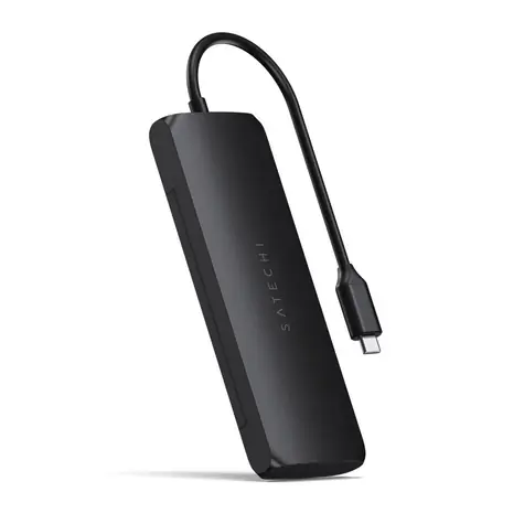 Satechi USB-C Hybrid Multiport černá / adaptér / HDMI / SSD / 2x USB-A / PD 100 W