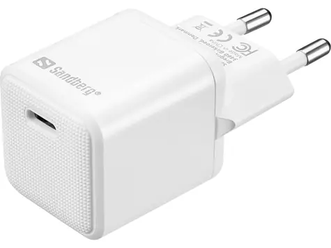 Sandberg USB-C AC Charger PD20W SAVER bílá / Nabíjecí adaptér / 1xUSB-C 