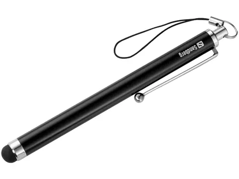 Sandberg Touchscreen Stylus Pen Saver černá / Dotykové pero s gumovým hrotem