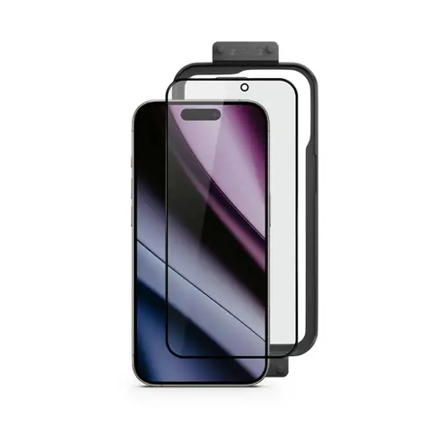 Epico AntiReflective Glass 3D DF ochranné sklo pro iPhone 13/13 Pro/14/16e / odolné proti pádu / Ultra-široké krytí