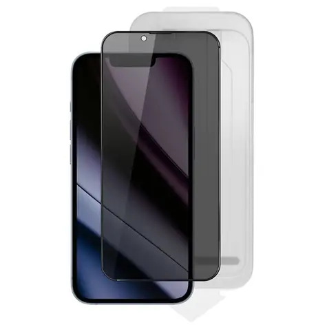 Epico Privacy Glass 3D DF ochranné sklo pro iPhone 14 Pro/15/16 / | Ultra-široké krytí / s aplikátorem