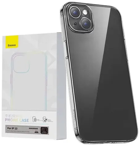 Baseus Simple Průhledné pouzdro pro Apple iPhone 13