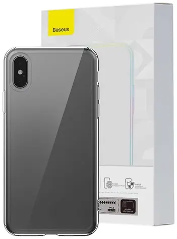 Baseus Simple Průhledné pouzdro pro Apple iPhone XS MAX  transparentní