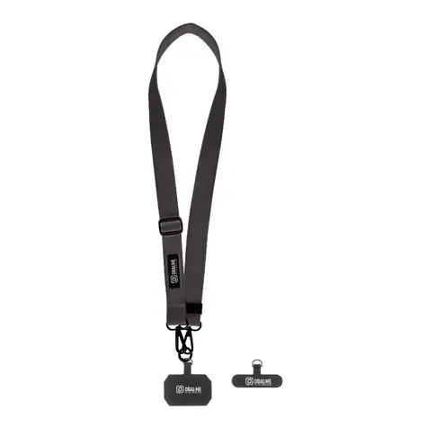 OBAL:ME NeckTag Ribbon Popruh na Telefon Black