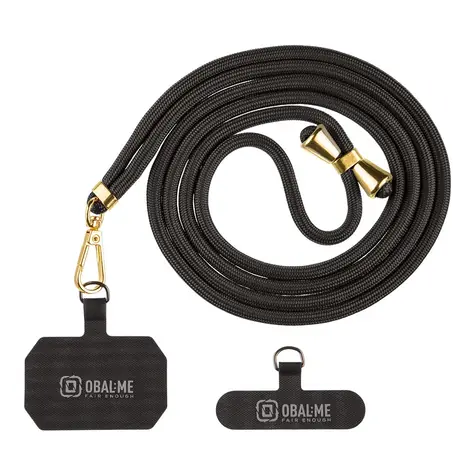 OBAL:ME NeckTag Allure Popruh na Telefon Black