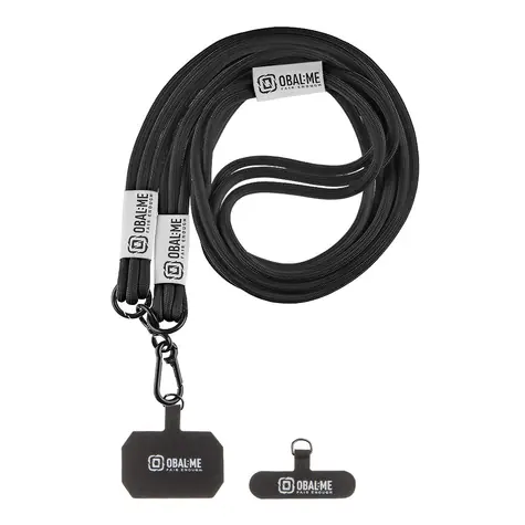 OBAL:ME NeckTag Trio Popruh na Telefon Black