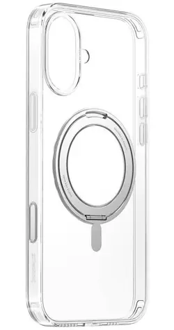 Baseus SkyRing 360° magnetické pouzdro pro Apple iPhone 16 se stojánkem transparentní