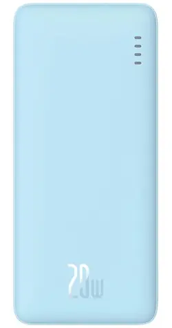 Baseus P10022801313-00 Airpow 10000mAh 20W modrá / Powerbanka / 1x USB-A + 1x USB-C + 1x microUSB