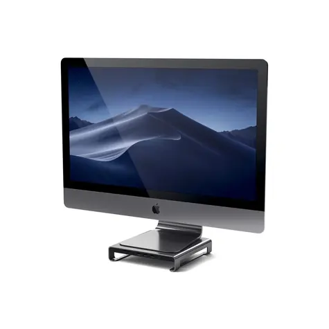 Satechi USB-C Stand Hub pro Apple iMac šedá / USB-C / 3x USB-A / microSD / SD / 3.5mm jack