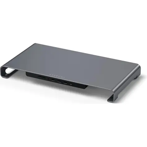 Satechi USB-C Stand Hub XL šedá / USB-C / 3x USB-A / microSD / SD / 3.5mm jack