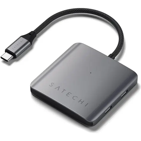 Satechi USB-C Hub šedá / 4x USB-C / PD 100 W
