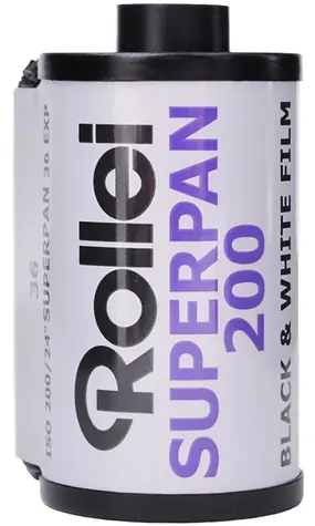 Rollei kinofilm Superpan 200 / Černobílý negativní film / 35mm / ISO 200/24°