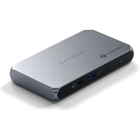 Satechi Thunderbolt 4 Slim Hub Pro šedá / USB-C / USB-A / Thunderbolt 4 / PD 96W