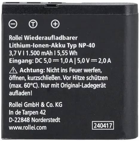 Rollei náhradní baterie pro fotoaparát Powerflex 10X Retro & Powerflex Compact