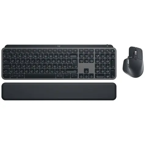 Logitech MX Keys S Combo šedá / bezdrátová sada klávesnice a myši / UK verze