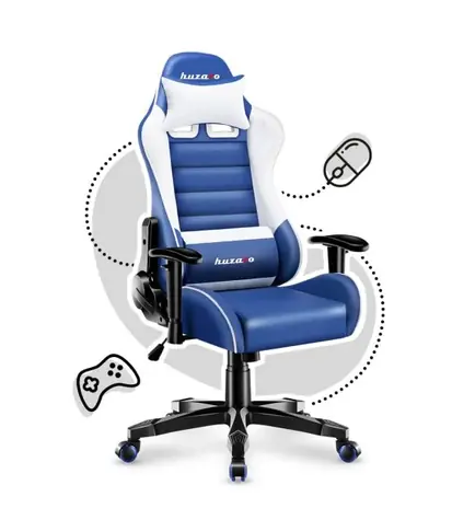 Huzaro Ranger 6.0 modrá / Dětská herní židle / nastavitelná / nosnost až 130 kg / HR pěna