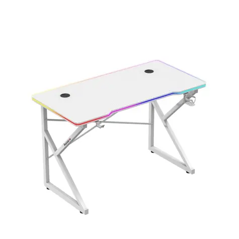 Huzaro Hero 1.7 RGB bílá / Herní stůl / 120 x 60 x 75 cm