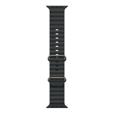 Apple Watch 49mm černý Oceánský řemínek / provedení z přírodního titanu