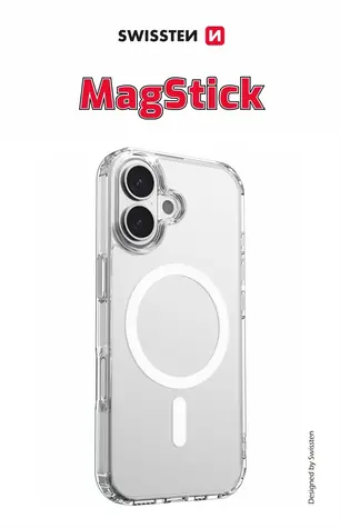 SWISSTEN CLEAR JELLY MagStick Pouzdro pro Apple iPhone 17 transparentní