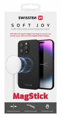 SWISSTEN SOFT JOY MagStick Pouzdro pro Apple iPhone Air černá