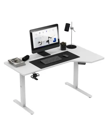Mark Adler Leader 9.1 bílá / Kancelářský elektrický stůl / 145 x 72-118 cm