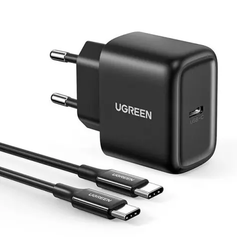 UGREEN CD250 USB-C černá / kabel USB-C do USB-C / 2m