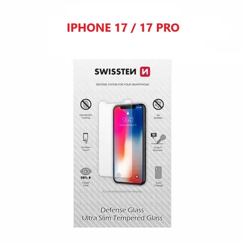 SWISSTEN Ochranné temperované sklo 2.5D pro Apple iPhone 17/17 Pro